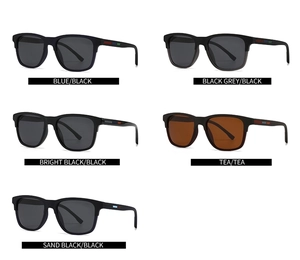 Classic TR sunglasses displayed in five color options with high-quality square frames