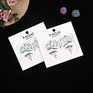Chic multi-color acrylic rhinestone face gems for DIY makeup and party decoration