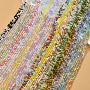 Faceted Wheel Crystal Glass Beads Colorful DIY Jewelry Making Material For Necklace Bracelet Craft