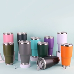 Large Insulated Tumbler 304 Stainless Steel Double Wall Vacuum Travel Mug With Lid For Car Office Home Multi Colors