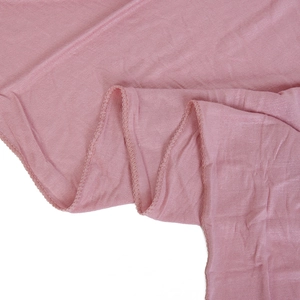 Soft pink modal scarf for women featuring premium breathable knit fabric and fine edges