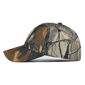Casquette de baseball classique en coton camouflage avec motif de forêt et visière courbée