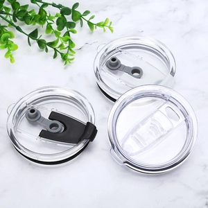 Set of three 20oz replacement lids for stainless steel tumblers with slider closure