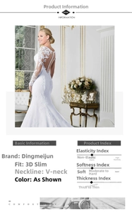 Détail du dos avec dentelle transparente et boutons en perles sur une robe de mariée blanche