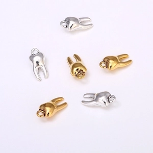 Tooth Pendants Vintage Zinc Alloy Electroplated Retro Charms For DIY Jewelry Making Bracelet Necklace Crafting