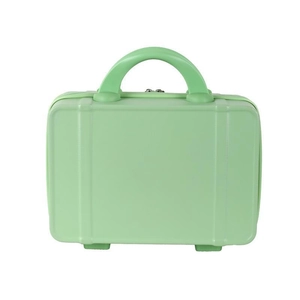 Valigia cosmetica mini verde menta da 14 pollici valigetta da viaggio borsa di stoccaggio