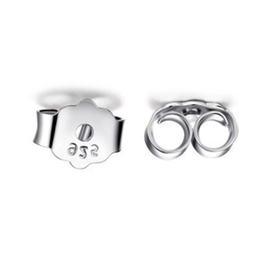 S925 sterling silver 5mm butterfly earring backs replacements for studs and diy jewelry