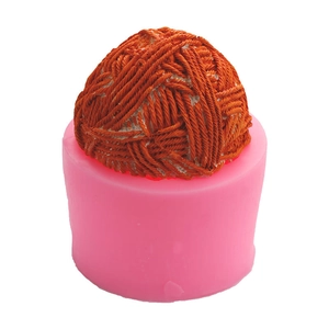 Stampo in silicone a forma di gomitolo 3D per candele artigianali e aromaterapia