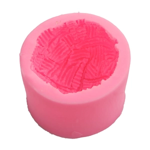 Stampo in silicone 3D gomitolo di lana rosa per saponi e gesso per aromaterapia