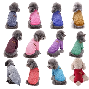Detailed grid view showing classic pet knit sweaters in twelve vibrant assorted colors