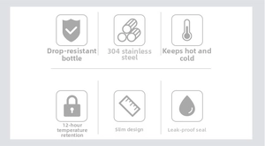 Features of 304 stainless steel mini thermos with 12h insulation and leakproof seal