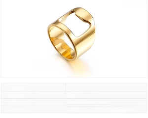 Detail of 7mm stainless steel bottle opener ring with product dimensions and color options