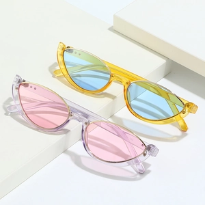 Occhiali Da Sole Retro Cat Eye Da Donna Montura In Metallo Plastica PC Y2K Street Wear Protezione UV400 Moda Hip Hop