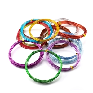 Vibrant assorted craft metal wires in multiple colors for DIY jewelry making and art