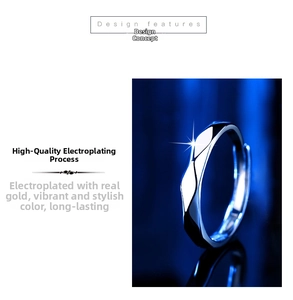 Detail view of silver geometric faceted ring showing high-quality electroplating finish