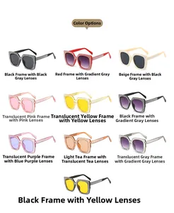 Detailed catalog of luxury oversized square cat-eye sunglasses with rhinestone frames