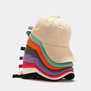 Minimalist Solid Color Soft Top Baseball Cap For Men Women Adjustable Cotton Sunshade Hat Outdoor Casual Daily Curved Brim Snapback Cap