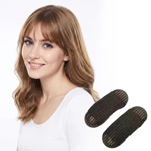 Invisible black hair volume clips 2-piece set for lifting hair roots and bangs