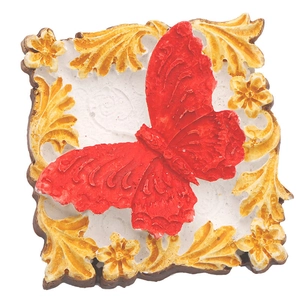 DIY butterfly and flower relief silicone mold for handmade soap and craft decoration
