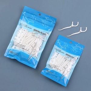 High strength dental floss picks in 50 and 100 count packs for daily oral cleaning