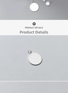 Macro detail of polished S925 sterling silver round charms for DIY jewelry making