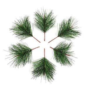 Pack of 6 artificial pine needles for Christmas DIY crafts and home decoration
