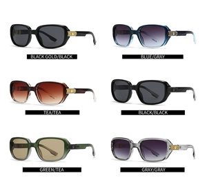 Matrix view showing various lens colors and metal temple details of pilot sunglasses
