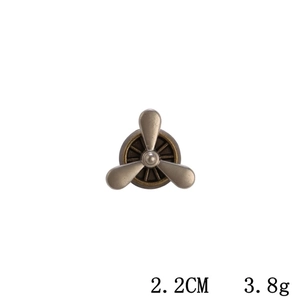 Retro metal airplane engine propeller brooch pin with vintage silver finish for fashion accessories