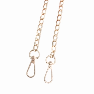 Golden 110cm metal chain strap with lobster clasps for handbags and phone cases