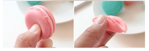 Detail showing soft pink macaron jewelry storage box flexible silicone material