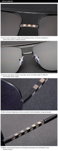 Detail view of anti-corrosion alloy frame with silicone nose pads and metal plaid hinge