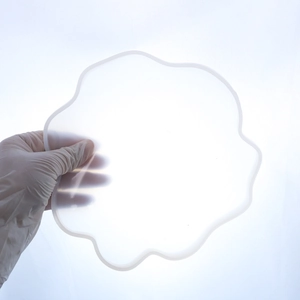 Flexible large irregular wave silicone mold for resin coasters and jewelry trays