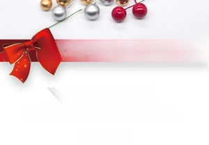 Detail of glittery Christmas berry stems in gold, silver and red for festive decorations