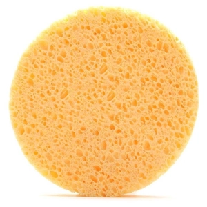 Round Facial Cleansing Sponge Natural Wood Pulp Cellulose Gentle Exfoliating Face Wash Puff For Makeup Removal
