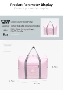 Waterproof Oxford fabric travel bag dimensions 45x35x17cm with trolley sleeve