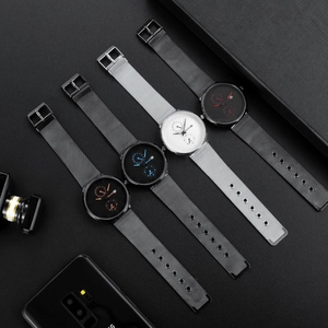 Reloj de cuarzo para hombre con correa de malla y calendario en varias opciones de color