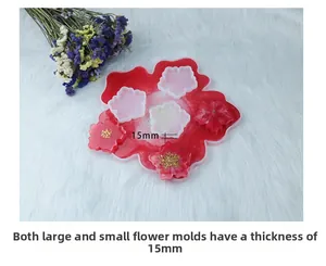 15 mm Dicke für große und kleine Kirschblüten-Silikonformen aus Harzguss