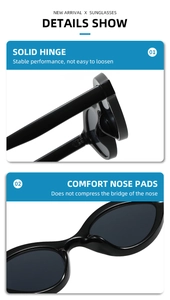 Détail des charnières solides et des plaquettes de nez confortables de ces lunettes