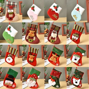 Variety pack of Christmas stockings with Santa, Reindeer and Snowman festive designs