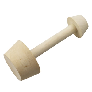 Pisón de madera de doble cara para dar forma a la masa en moldes para tartas de huevo
