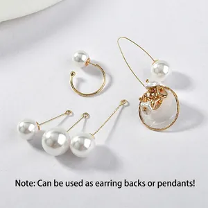 18k gold plated copper pearl earring components and DIY jewelry making accessories set