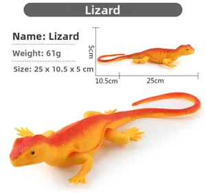 Detailed macro view of orange-red gradient lizard toy showing realistic scale textures