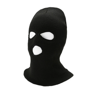 Balaclava Ski Mask Knit Face Openings Full Face Cover Winter Windproof Warm Neck Protector Outdoor Cycling Hat