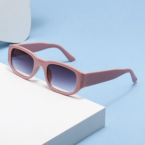 Fashion Square Sunglasses UV400 Protection Vintage Rectangle Plastic Frame Eyewear For Men Women Outdoor Travel Retro Style