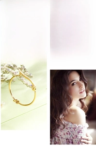 Detail showing 18K gold-plated knotted hoop earrings with a modern minimalist design