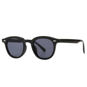 Retro Round Sunglasses Anti Blue Light Glasses PC Frame UV400 Protection Rivet Decoration Vintage Eyewear For Men Women