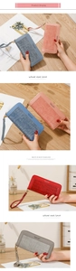 Detail view of colorful faux leather wallets with stone texture and secure wrist straps