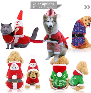 Detailed collection of festive Christmas pet sweaters and hoodies for dogs and cats