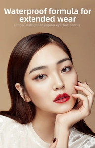Waterproof eyebrow pencil for a long-lasting and defined natural look on model
