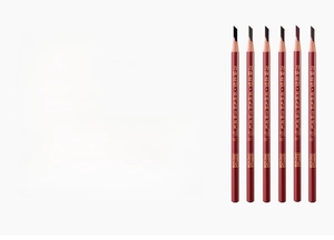 Detailed set of 5 waterproof peel-off eyebrow pencils in multiple natural shades